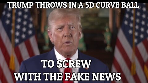 TRUMP THROWS IN A 5D CURVE BALL TO SCREW WITH THE FAKE NEWS WITH CHARLIE WARD