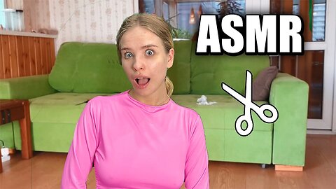 ASMR Cutting tights and shirt pleasant scissor sounds