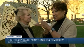 Light Club dance party at Cathedral Square Park