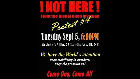 No to Illegal alien invasion Staten island, NY🗽🇺🇸