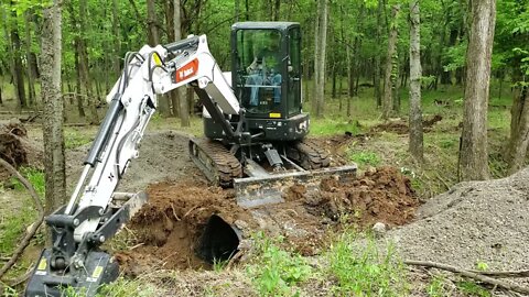 CLAY VS. CRUSHED GRAVEL; PART 2 Installing a culvert pipe; Water erosion & what to consider.