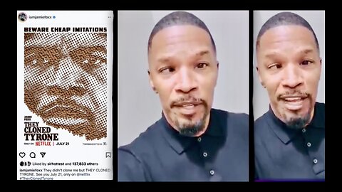 Jamie Foxx Retarded Black Clone Vaccine Injured Claim Jumps After They Cloned Tyrone Netflix Debut