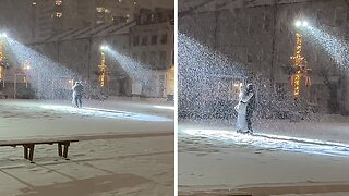 Magical & Romantic Moment Of Love Captured In The Snow