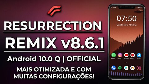 Resurrection Remix v8.6.1 | Android 10.0 Q | MELHORES OTIMIZAÇÕES E VÁRIAS CUSTOMIZAÇÕES NOVAS!