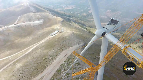 Assembling the Vestas Wind Turbine With The HUGE Liebherr LTM1750 Crane