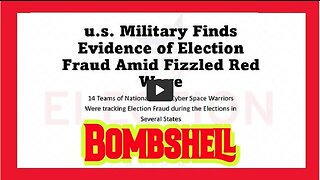 Bombshell: U.S. Military Finds Evidence Of Election Fraud In 2022 Midterm..!!