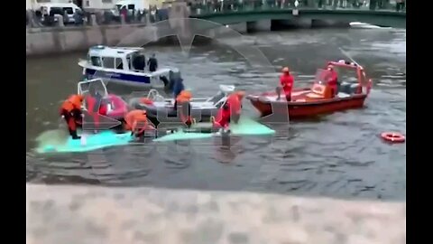 Eight people have now been rescued from the bus that fell into the water. 1 of them died