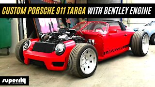 Custom Porsche 911 Targa with Bentley Engine by Danton Art Kustoms