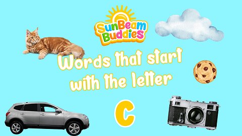 Words that start with "c" 🍪 Learning abcs for kids