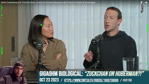 "Zuckchan on Huberman?!" Gigaohm Biological / Jonathan Couey (Oct 23 2023) Mark Zuckerberg