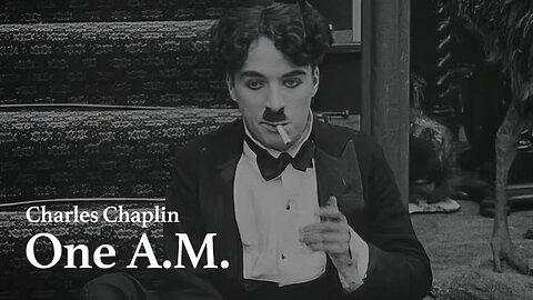One AM - Charles Chaplin, Albert Austin [Ai Enhanced/1080p/60fps] (1916)