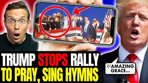 WOW: Trump STOPS Rally, LEADS 10,000 Patriots Singing 'Amazing Grace' After Scary Medical Emergency