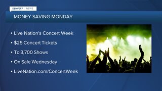 Money Saving Monday: $25 concert tickets