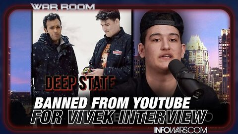 Viral YouTuber BANNED From YouTube for Interviewing Vivek Ramaswamy! (Moved to and Resurfaced on Rumble) | ShaneyyRicch on InfoWars