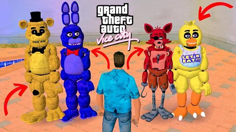 Five Nights At Freddy's Invasion in GTA Vice City (Hidden Secret Mission)