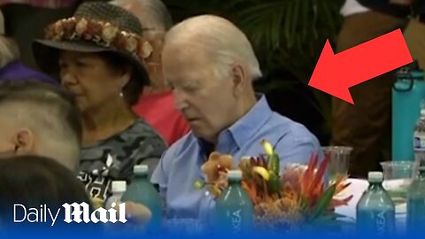 Watch: Joe Biden accused of sleeping during memorial service