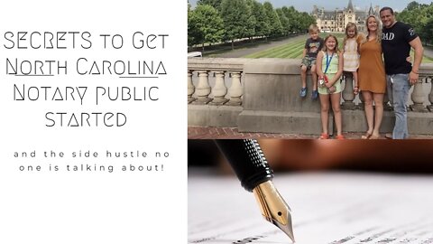 How Get/Be a North Carolina Notary Public & Start a Thriving Side Hustle Business with No Ads