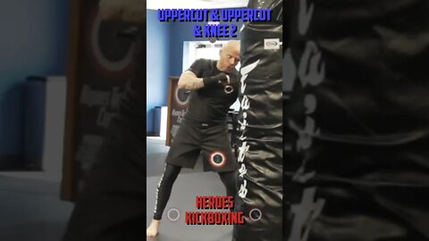 Heroes Training Center | Kickboxing "How To Double Up" Uppercut & Uppercut & Knee 2 - Front #Shorts