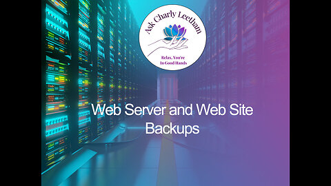 Web Server and Web Site Backups