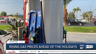 Gas prices almost record high in Bakersfield