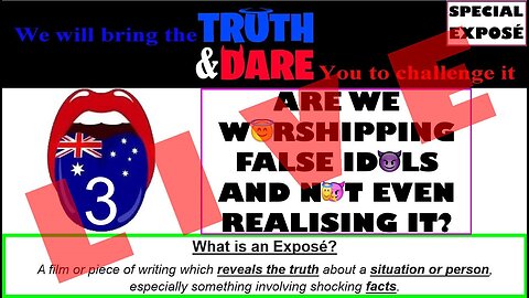 (((LIVE))) Johnny's T&D SPECIAL EXPOSE 3: ARE WE WORSHIPPING FALSE IDOLS AND NOT EVEN REALISING IT?
