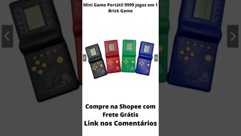 Mini Game Portátil 9999 jogos em 1 Brick Game #shorts