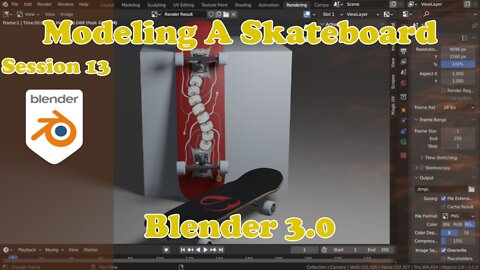 Modeling A Skateboard - Blender 3.0 - Session 13