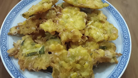 Corn Fritters - Kue Jagung Goreng