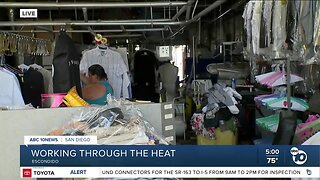 Businesses in Escondido work through excessive heat