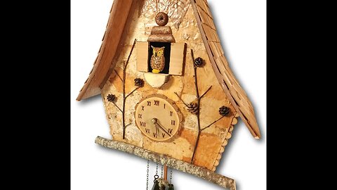 The Hickory Flat Cuckoo Clock. Traditional imported German clock works inside, all-American outside.