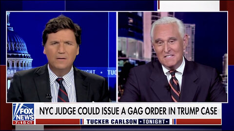 Roger Stone Talks About Why They Want To Gag Donald Trump On Tucker Carlson Tonight