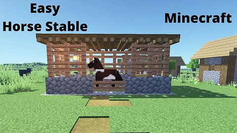 How to make Horse stable in Minecraft || Easy Horse House