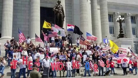 The People’s Convoy USA 2022 And The Freedom Convoy USA Rally Around America And Canada! Freedom!