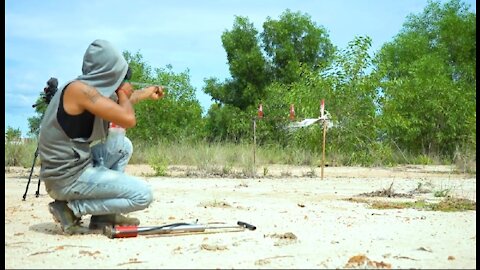 AIR SLINGSHOT FROM COCA COLA BOTTLE