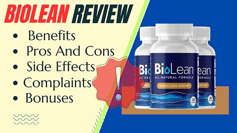 BioLean Dietary Supplement Reviews (Water Hack Formula) 2024| Benefits of BioLean Dietary Supplement