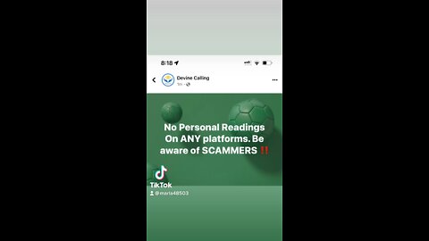Be aware SCAMMERS ‼️