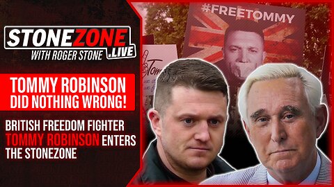 British Freedom Fighter Tommy Robinson Enters The StoneZONE w/ Roger Stone