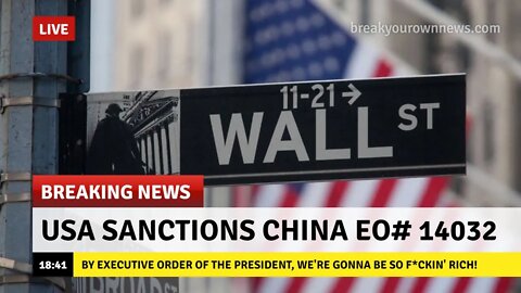 JUDGEMENT DAY: EXECUTIVE ORDER 14032 & 13959 China Military Company Sanctions Affecting Stocks LIVE!