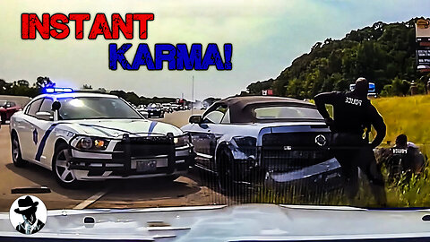 30 Times Idiots Got INSTANT KARMA | Police Chase High Speed