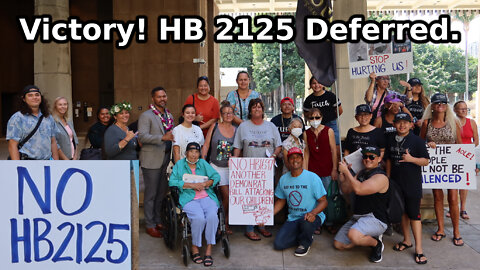 Victory! HB 2125 Deferred.