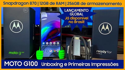 Motorola Moto G100 Unboxing e Primeiras Impressões