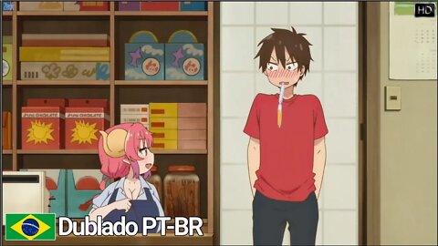 Taki tentando espiar peit0s da Ilulu e acaba pego no flagrar - Kobayashi-san Chi no Maid Dragon s