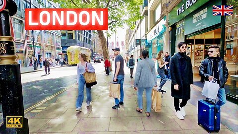 LONDON City Walk OXFORD Street | 4K UK Travel