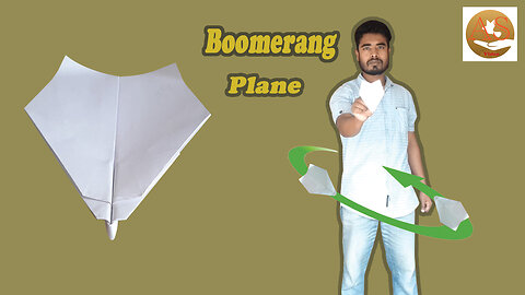 How to Make Boomerang Plane Ver 55 origami boomerang plane