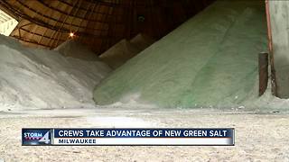 Milwaukee crews use special cold weather salt in frigid temperatures