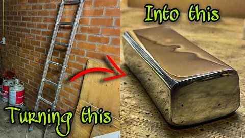 A Ladder Meltdown That Ended In A Mirror Finish and a Melting Aluminum Ingot