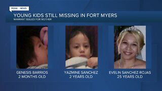 Arrest warrant issued for mother of missing children, two mos, 2 years
