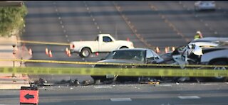 PD: Man dies in crash after running red light in east Las Vegas