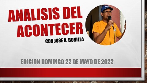 Análisis del acontecer (22-may-2022) (VIDEO CENSURADO POR YOUTUBE)