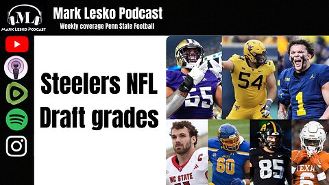 Steelers NFL draft 2024 grades || Mark Lesko Podcast #steelers #nfl